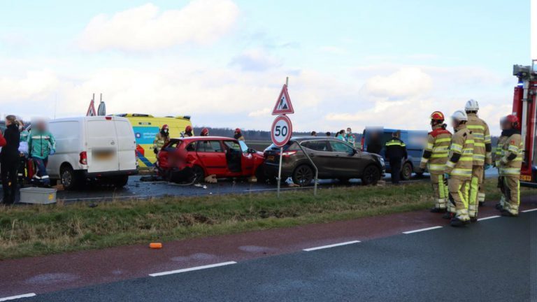 N307 Kampen-Dronten tijdelijk afgesloten vanwege ongeval