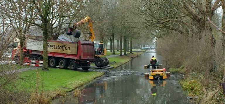 Baggerwerkzaamheden rondom Onze Tuin