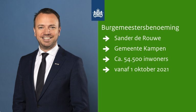 Het is officieel! Kampen heeft per 1 oktober een nieuwe burgemeester