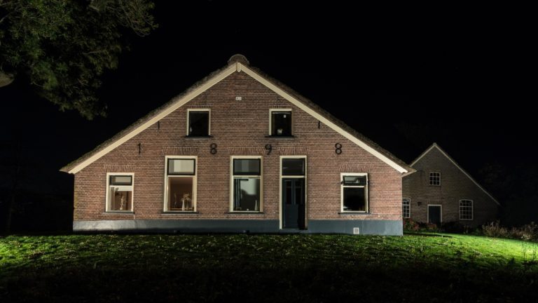 Lichtroute langs boerderijen op Kampereiland