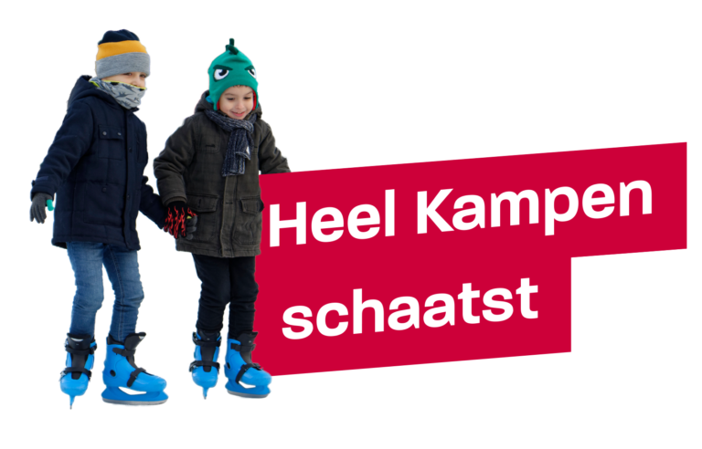 Kunstschaatsbaan op De Plantage.  Tot en met 19 december kan er elke dag geschaatst worden.