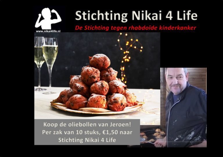 Nikai 4 Life Oliebollen actie. Eet en Helpt u mee?