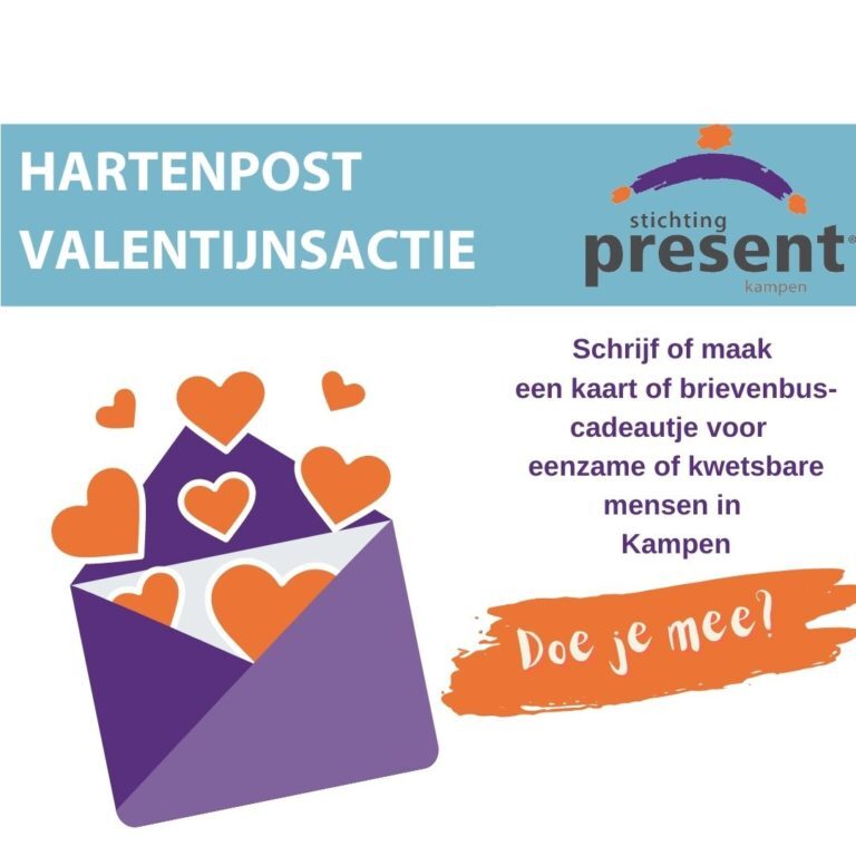 Hartenpost actie van Stichting Present