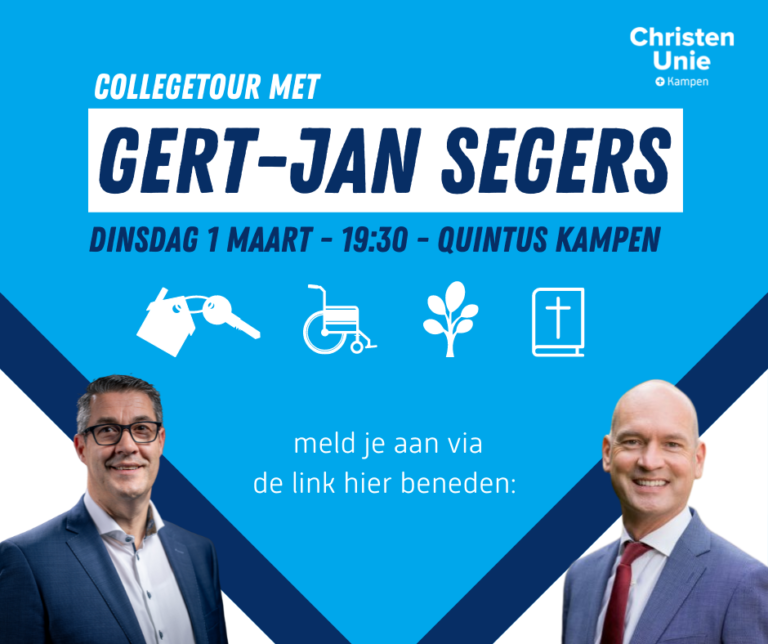 Gert Jan Segers in College Tour Kampen