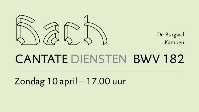 10 april cantatedienst in De Burgwal