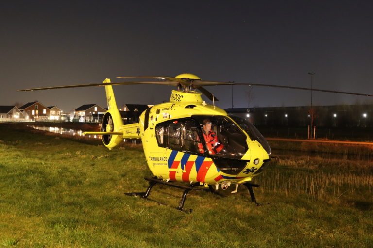 Traumaheli opgeroepen en geland in IJsselmuiden