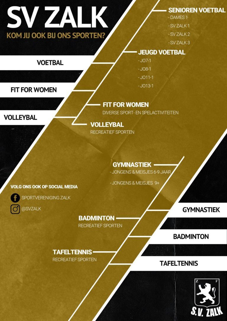 Sport jij al bij sportvereniging Zalk?