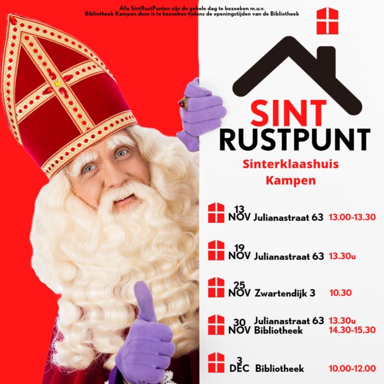 Bericht van het Sinterklaashuis voor de kinderen in Kampen