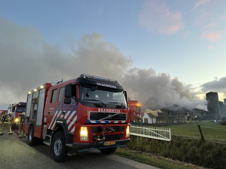 Grote brand in Zalk