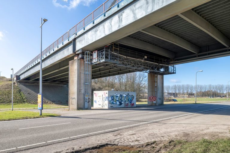 Steigerbouw onder Molenbrug nabij Kamperstraatweg