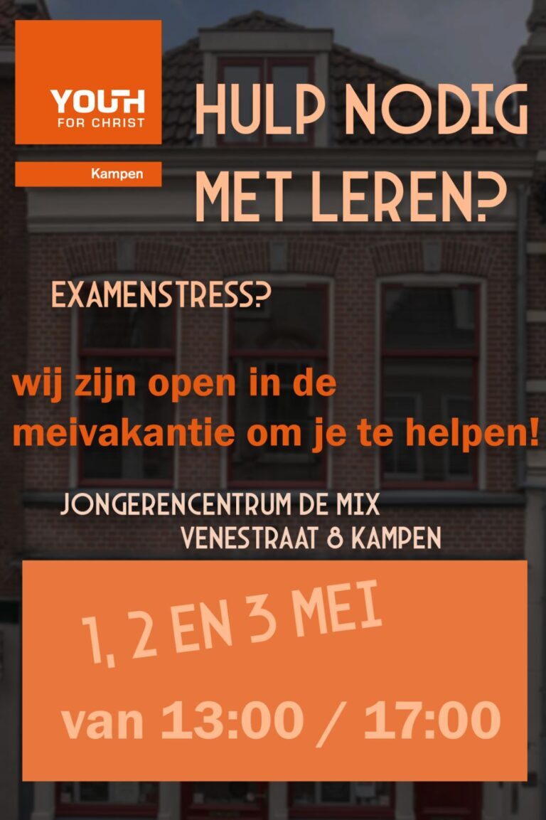 Examenstress en hulp nodig met leren?