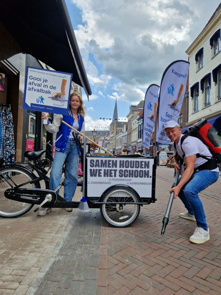 Gemeente Kampen zet Peukenbrigade® in om peuken te weren uit Kamper binnenstad