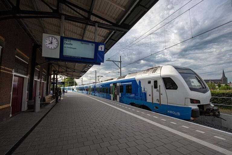 Trein bij Station Kampen kamperlijntje