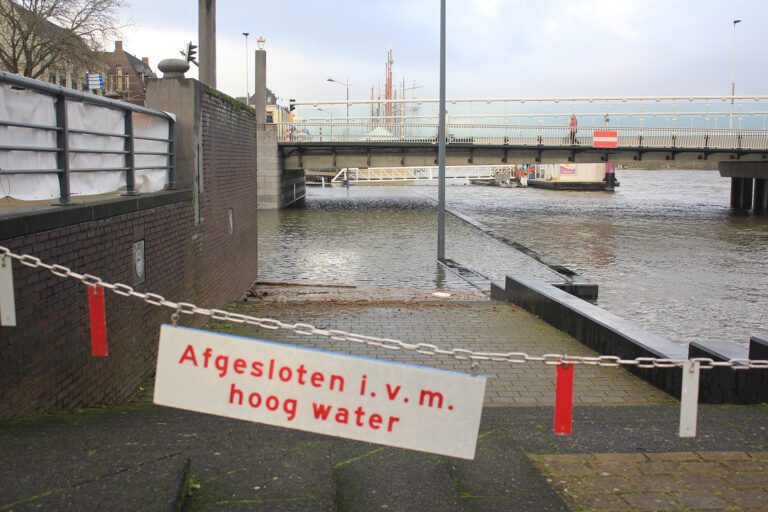 Hoogwater bij Kampen