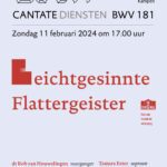 Bach cantate diensten affiches 2024 februari