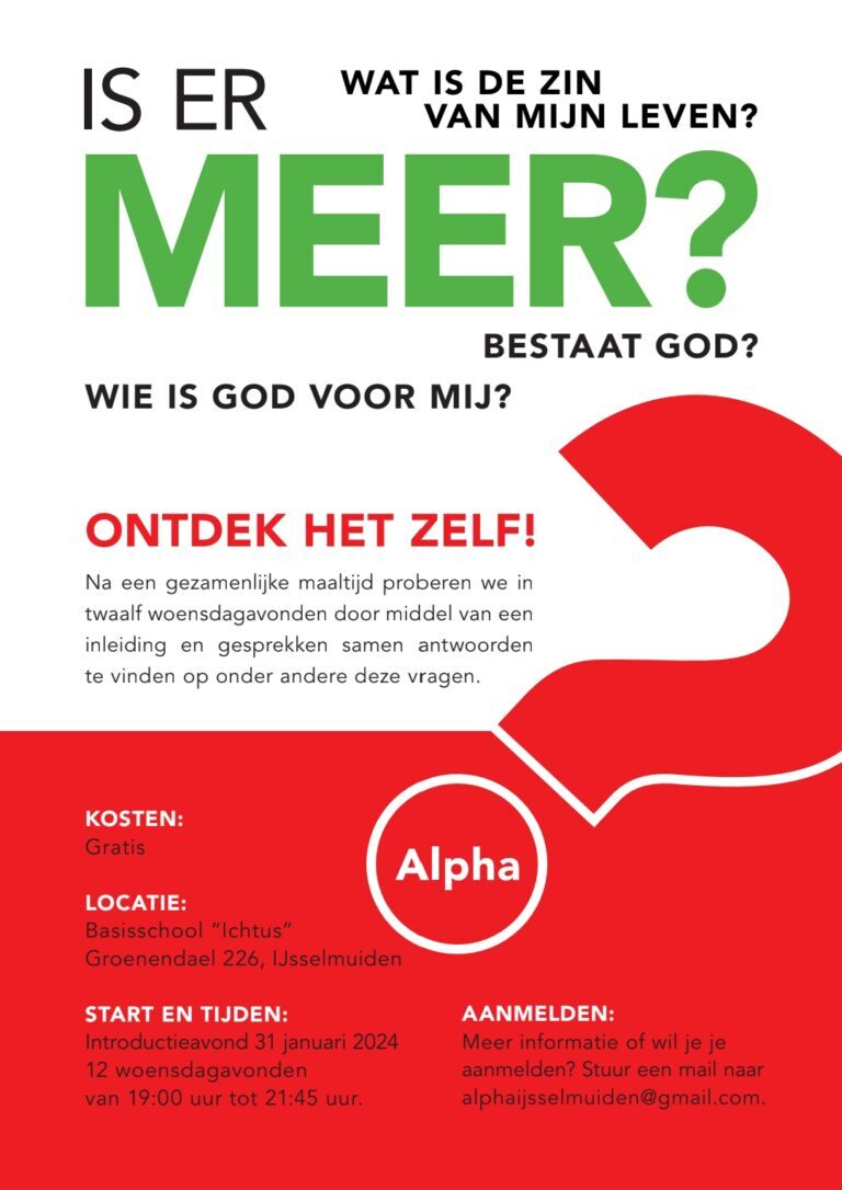 Start Alpha-cursus in IJsselmuiden