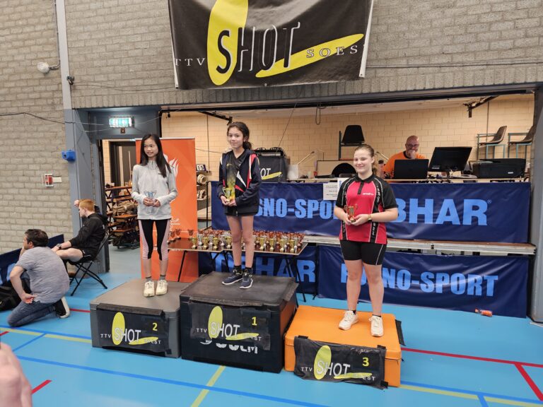 Ismay Kaptein wint brons bij NK tafeltennis voor B-junioren