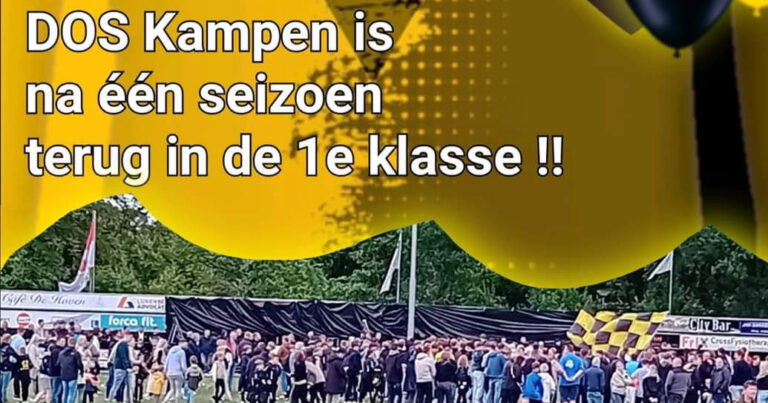 DOS Kampen weer terug naar de eerste klasse