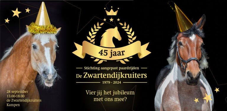 45-jarig jubileum Stichting Aangepast Paardrijden de Zwartendijkruiters