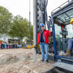 Eerste paal sporthal Ichthus college