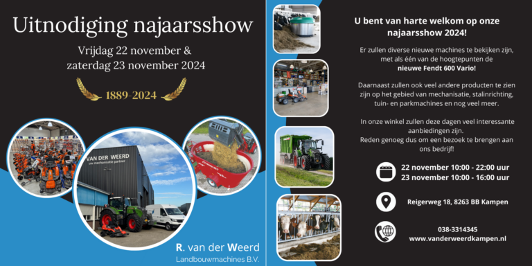 Grote Najaarsshow bij R. van der Weerd Landbouwmachines